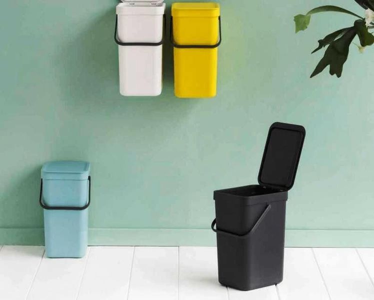 Відро для сміття Brabantia Sort&Go 16 л сірий (109966) 109966 фото