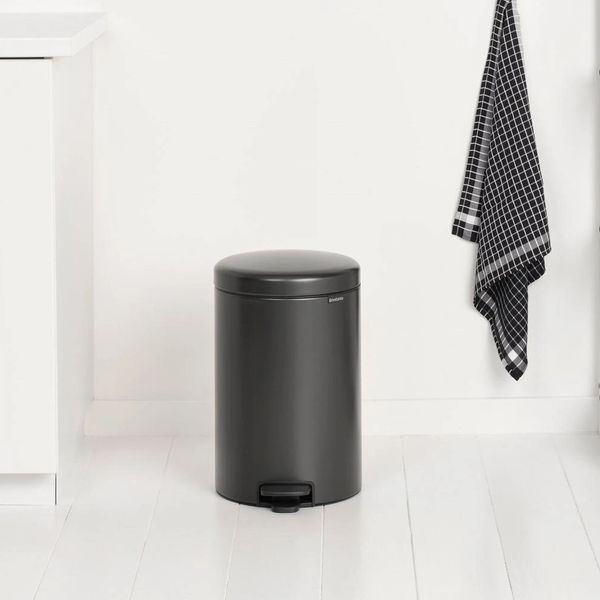 Бак для сміття з педаллю Brabantia NewIcon Pedal Bin 5 л Confident Grey (233463) 233463 фото