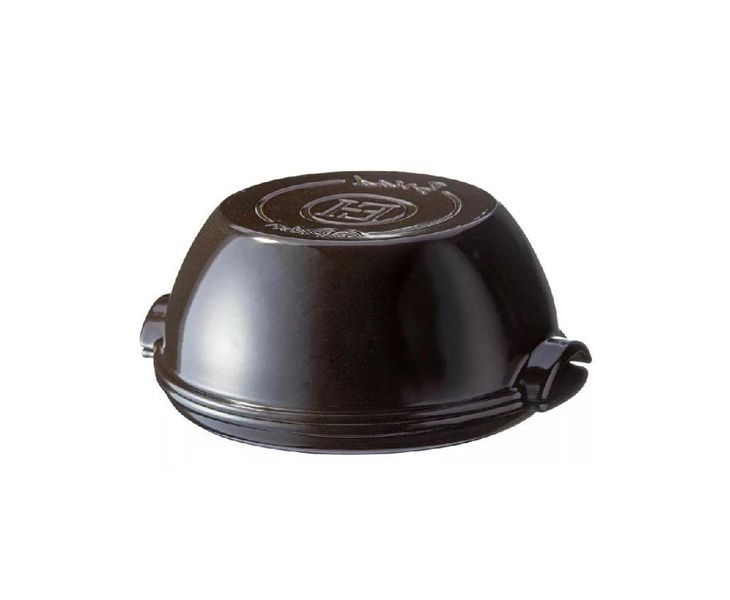 Форма для випікання хліба кругла з кришкою керамічна Emile Henry Specialized Cooking 32,5x30x14 см чорний (795507) 08700818 фото