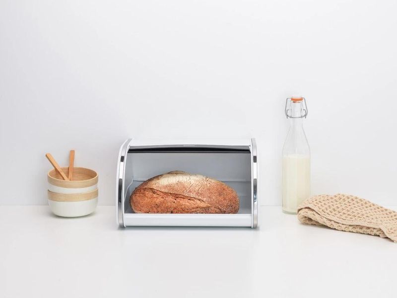 Хлебница Brabantia Roll Top Bread Bin Medium 17,3 х 26,5 х 31,6 см белый (306044) 306044 фото