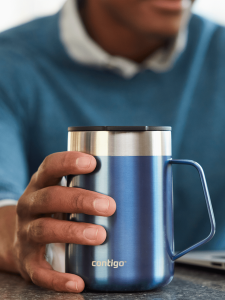 Термокружка Contigo Streeterville with Handle 420 мл Blue Corn (2174675) 06800464 фото