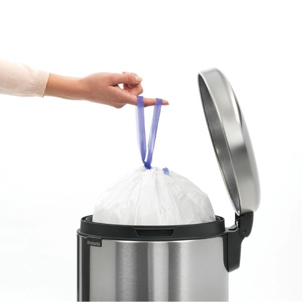 Бак для мусора с педалью Brabantia NewIcon Pedal Bin 20 л стальной (111907) 111907 фото