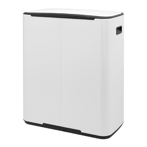 Бак для сміття двосекційний Brabantia 2х30 л білий (211447) 211447 фото