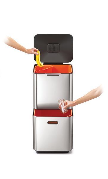 Контейнер для сміття 60 л. Joseph Joseph Totem Stainless Steel (30060) 01000844 фото
