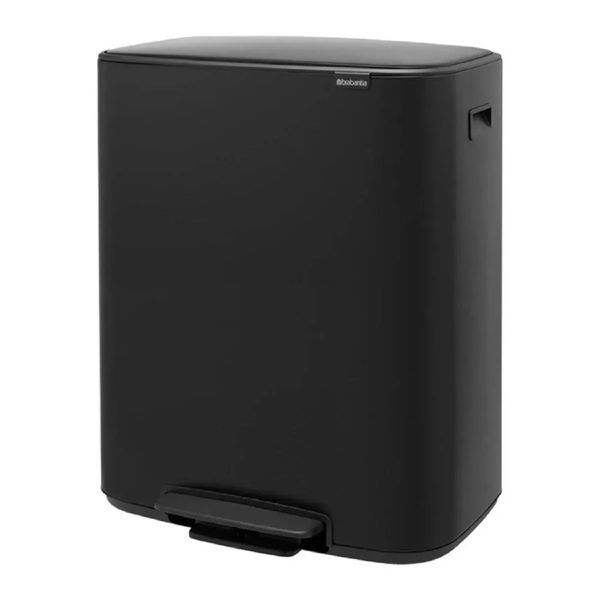 Бак для сміття двосекційний Brabantia 2х30 л чорний (211508) 211508 фото