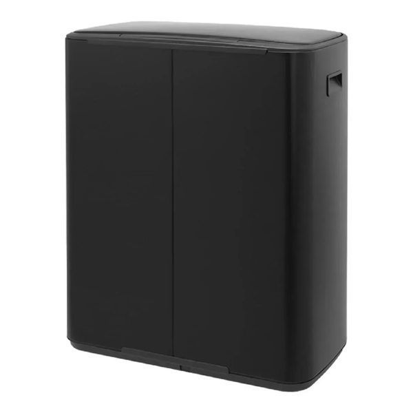 Бак для сміття двосекційний Brabantia 2х30 л чорний (211508) 211508 фото