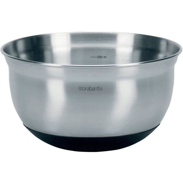 Миска багатофункціональна Brabantia Mixing Bowls 1 л сталева (363825) 363825 фото