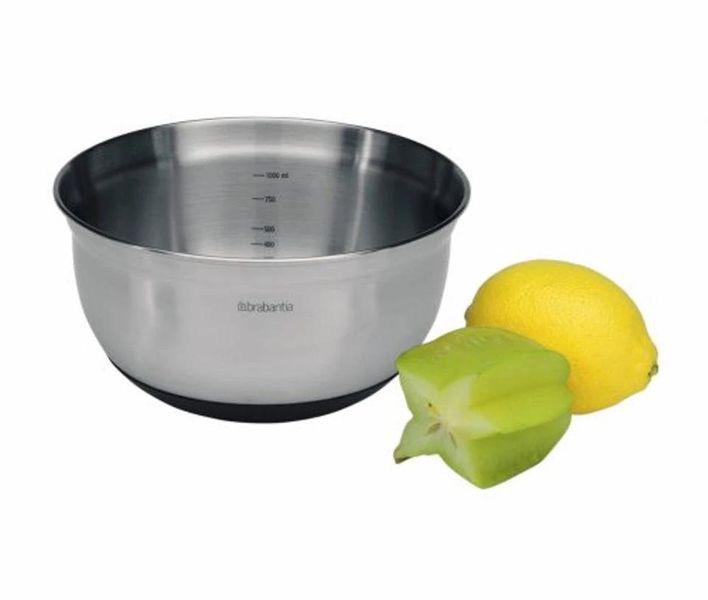 Миска багатофункціональна Brabantia Mixing Bowls 1 л сталева (363825) 363825 фото