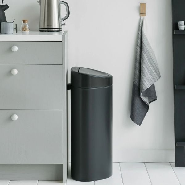 Бак для мусора Brabantia Touch Bin 30 л черный матовый (115301) 115301 фото