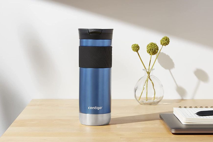 Термокухоль Contigo Byron 2.0 Snapseal 591 мл Blue Corn Transparent Satin (2169260) 2169260 фото