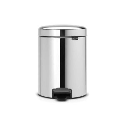 Бак для сміття з педаллю Brabantia NewIcon Pedal Bin 5 л полірована сталь (112621) 112621 фото