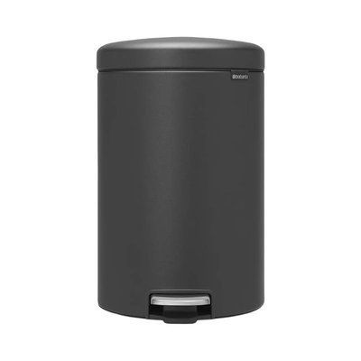 Бак для мусора с педалью Brabantia NewIcon 20 л Mineral Infinite Grey (114182) 114182 фото