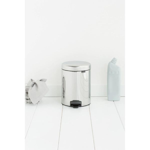 Бак для сміття з педаллю Brabantia NewIcon Pedal Bin 5 л полірована сталь (112621) 112621 фото