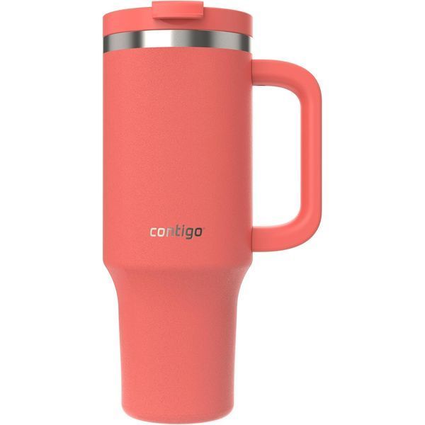 Термостакан с трубочкой Contigo Tumbler Streeterville 1182 мл Coral (2204454) 2204454 фото