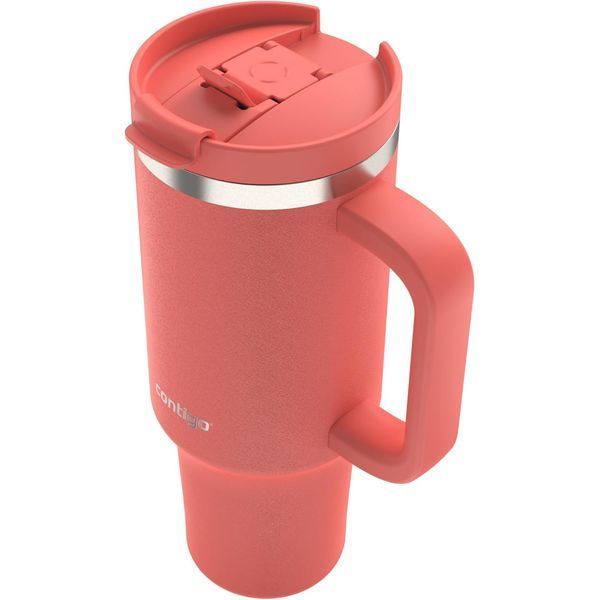 Термостакан с трубочкой Contigo Tumbler Streeterville 1182 мл Coral (2204454) 2204454 фото