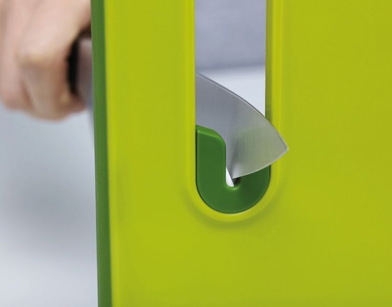 Доска разделочная с точилкой для ножей Joseph Joseph L Slice&Sharpen Large-Green 60027 01000216 фото
