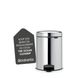 Бак для мусора с педалью Brabantia NewIcon Pedal Bin 5 л полированная сталь (112621) 112621 фото 4