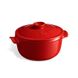 Кастрюля с крышкой керамическая Emile Henry Cookware 2,5 л красный (344525) 344525 фото