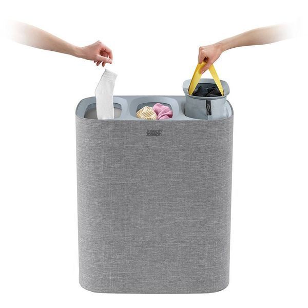 Кошик для білизни 90 л 3 відділа Joseph Joseph Tota Grey (50024) 01001115 фото