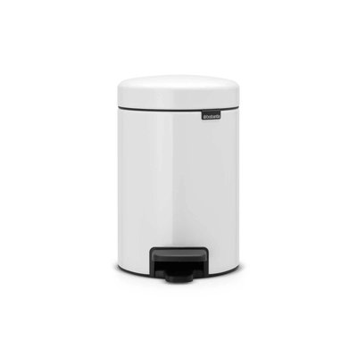 Бак для сміття з педаллю Brabantia NewIcon Pedal Bin 3 л білий (112126) 00800479 фото