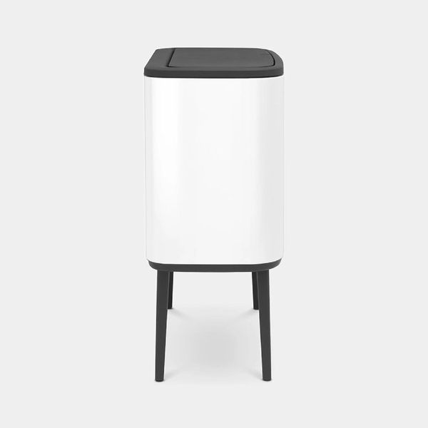 Бак для сміття з 2 відрами 11 + 23 л Brabantia Touch Bin Bo білий (313547) 313547 фото