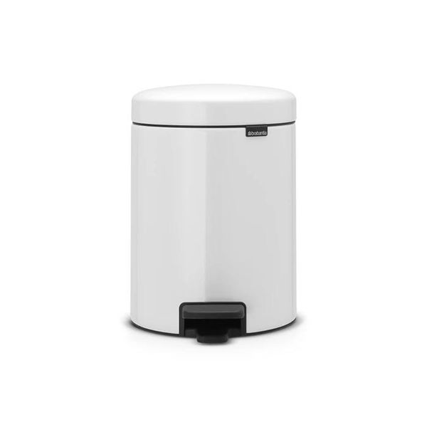 Бак для сміття з педаллю Brabantia NewIcon Pedal Bin 3 л білий (112126) 00800479 фото