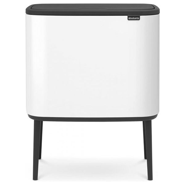 Бак для мусора с 2 ведрами 11+23 л Brabantia Touch Bin Bo белый (313547) 313547 фото