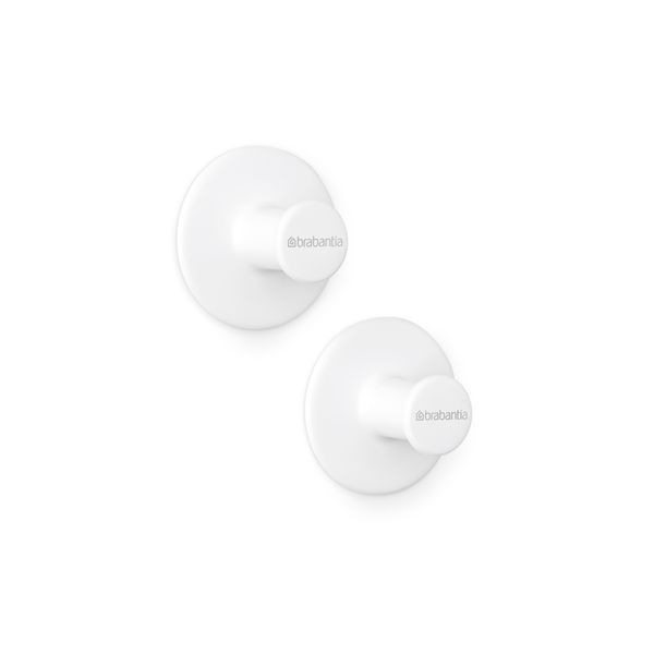 Набір гачків для рушників Brabantia ReNew 2 шт білий (280344) 280344 фото