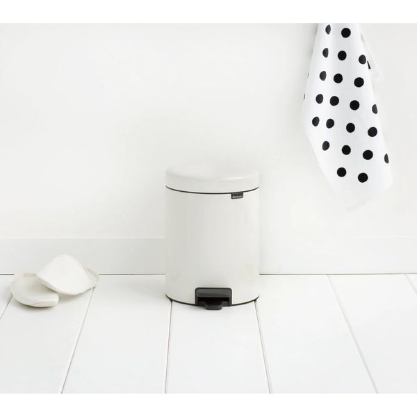 Бак для сміття з педаллю Brabantia NewIcon Pedal Bin 5 л білий (112065) 112065 фото