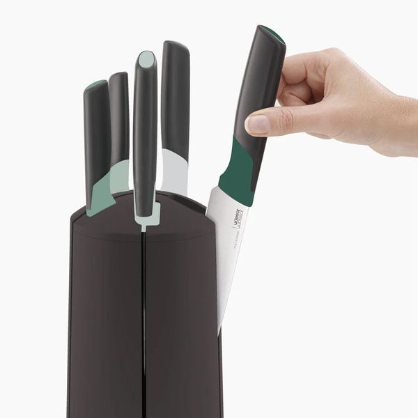 Набор кухонных ножей с подставкой Joseph Joseph Elevate Carousel Green 5 шт (10541) 01001015 фото