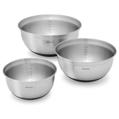 Набор мисок Brabantia Mixing Bowls 3 шт стальной (363900) 363900 фото