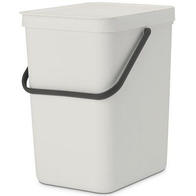 Відро для сміття Brabantia Sort&Go 25 л світло-сірий (214400) 214400 фото