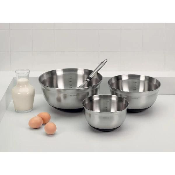 Набір мисок Brabantia Mixing Bowls 3 шт сталевий (363900) 363900 фото