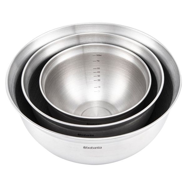 Набор мисок Brabantia Mixing Bowls 3 шт стальной (363900) 363900 фото