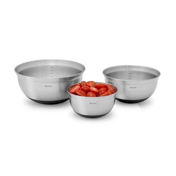 Набір мисок Brabantia Mixing Bowls 3 шт сталевий (363900) 363900 фото