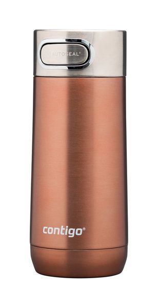 Термокружка Contigo Luxe Autoseal 360 мл White Zinfandel Gold (2104542) 06800378 фото