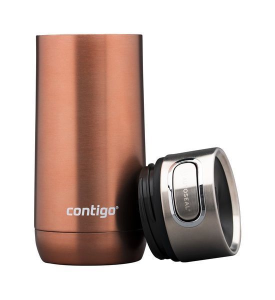 Термокружка Contigo Luxe Autoseal 360 мл White Zinfandel Gold (2104542) 06800378 фото