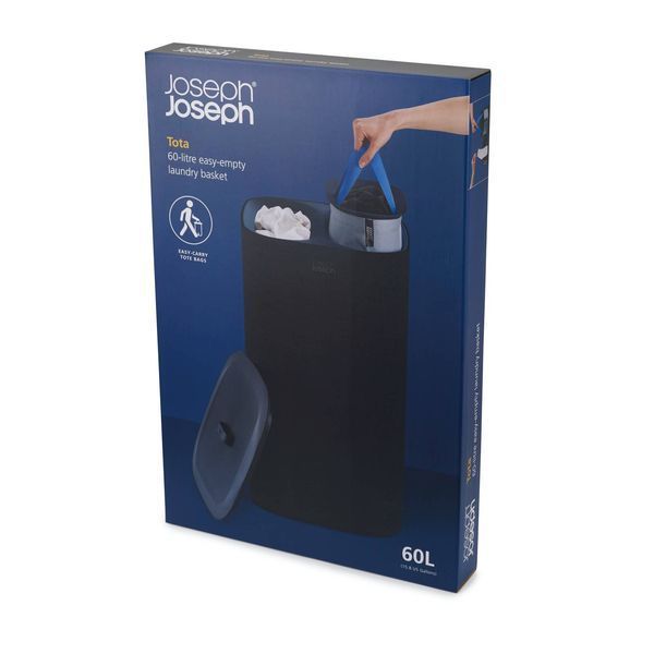 Кошик для білизни 60 л Joseph Joseph Tota Black (50002) 01000978 фото
