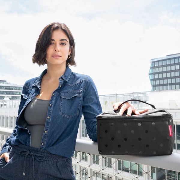 Косметичка Reisenthel beautycase glossy dots black (FF7075) 03600958 фото