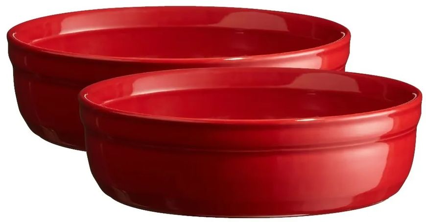 Набор форм керамических 2 шт для крем-брюле Emile Henry Ovenware 13 см красный (344013) 344013 фото