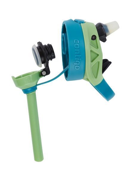 Пляшка для води дитяча Contigo Gizmo Flip 420ml Dinos Juniper (2127479) 06800417 фото