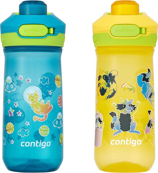 Бутылка для воды детская Contigo Jessie 420 ml Pineapple/Trash Pandas (2189926-1) 2189926-1 фото