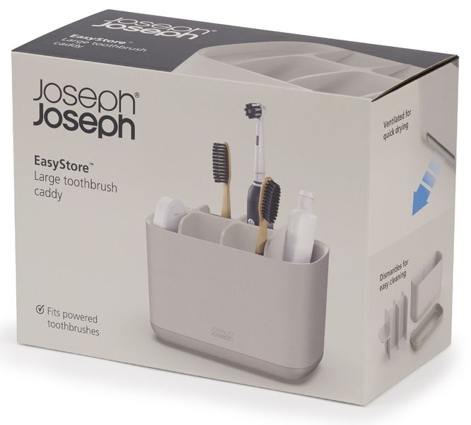 Органайзер для зубних щіток Joseph Joseph EasyStore Ecru Large 70575 70575 фото